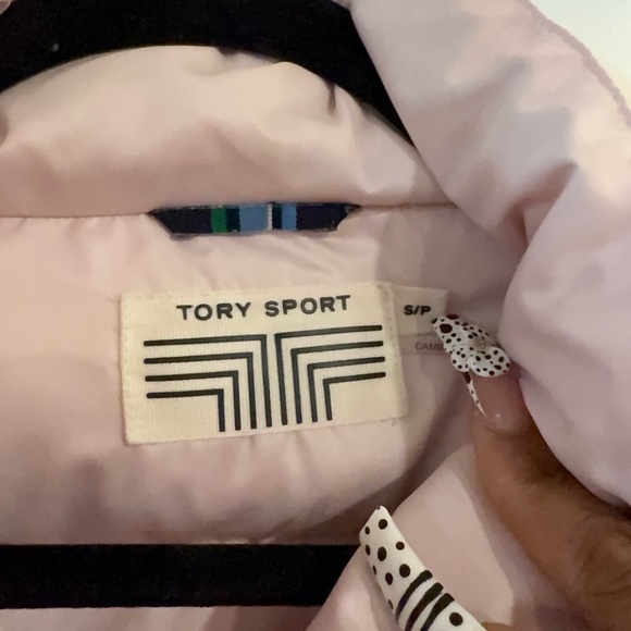 Tory Sport Pink Puffer Coat - Picture 3 of 7